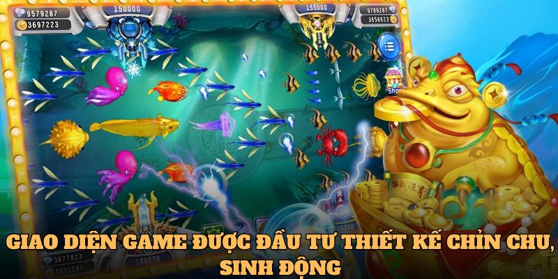 Giao diện game được đầu tư thiết kế chỉn chu, sinh động